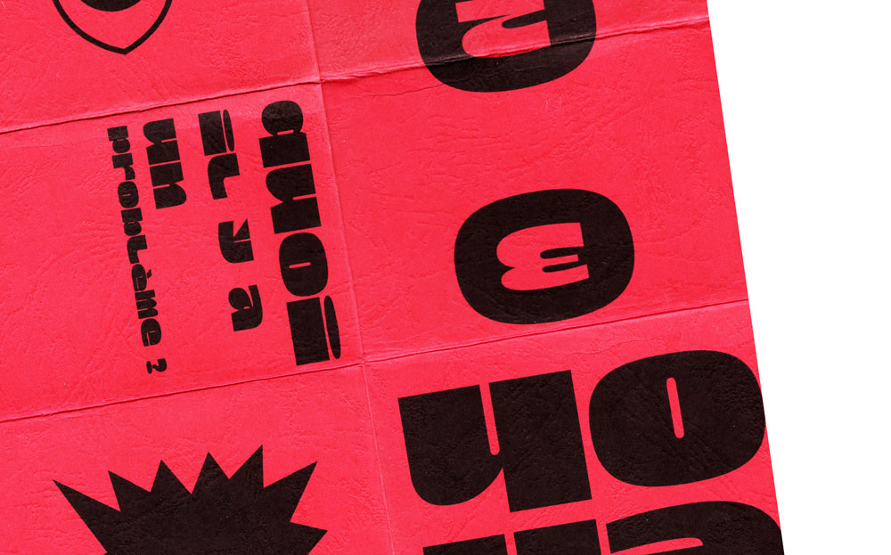 dépliage du fanzine.