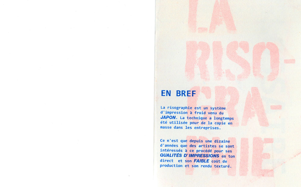 Fanzine déplié.