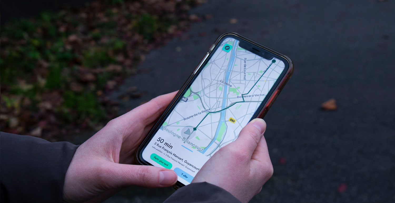 Photographie de mise en situation, lancement du trajet séléctionné.